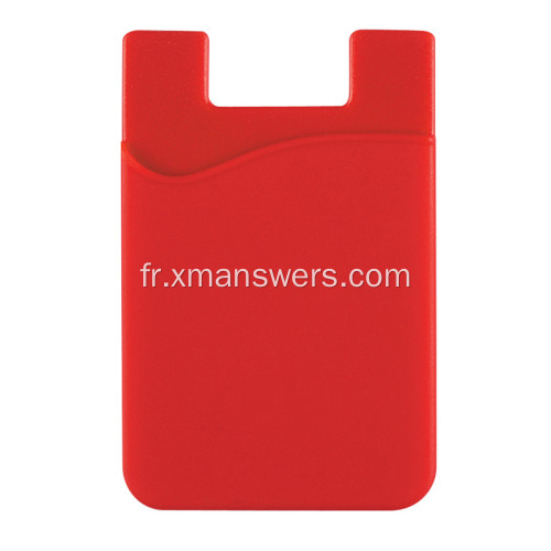 Porte-cartes de crédit en silicone cadeau promotionnel pour téléphone